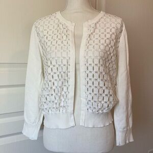 DKNY cardigan sweater, off white, size L